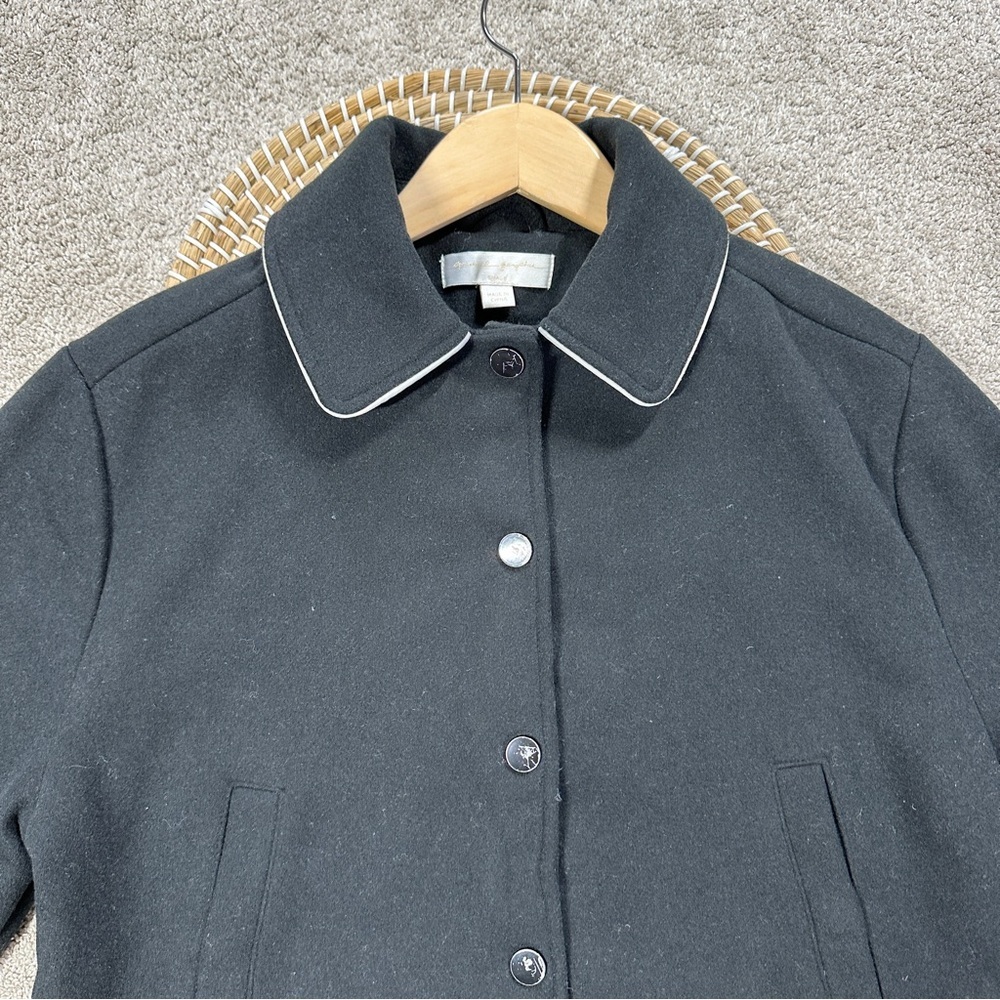 Spiritual Gangster Women's Warrior Heart Isla Jacket Crop Wool Blend in Black S - Picture 3 of 16